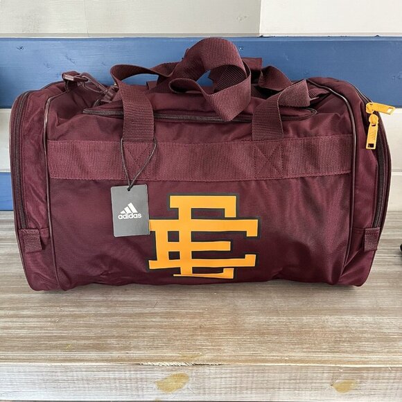adidas x Eric Emanuel Midnight Madness Gym Duffle Bag Maroon Orange NEW